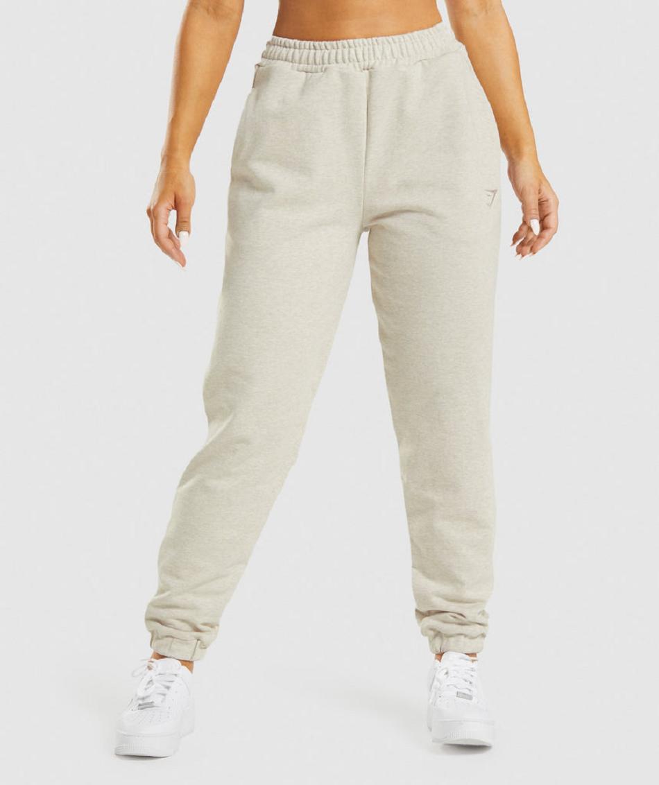 Pantalones Jogger Gymshark Rest Day Sweats Mujer Beige | CO 2628HAP